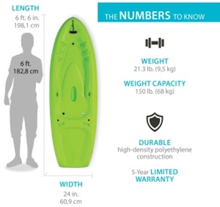 Lifetime Kayaks Recruit Kayak with Paddle - Kids' 10