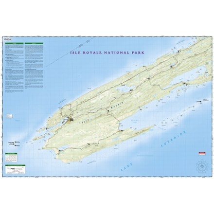 National Geographic Isle Royale National Park Topographic Map 2