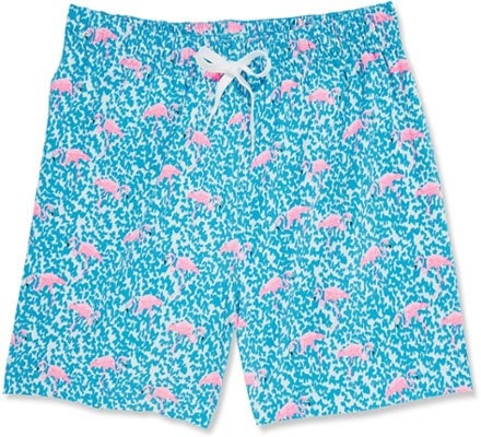 Chubbies Men's Swim Trunks 7.0 Stretch, The Domingos Are for Flamingos / Large