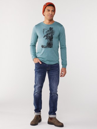 Slow Loris Snowshoe Hare Long-Sleeve T-Shirt 3