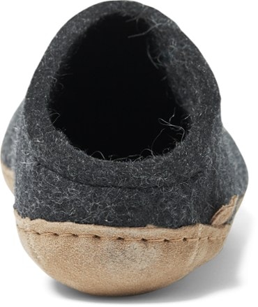 glerups Model B Slip-On Slippers - Women's Back view (Charcoal)