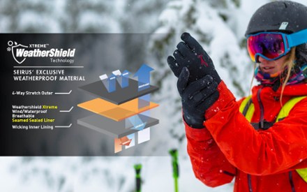 Seirus Soundtouch Xtreme All Weather Gloves - Men's 4
