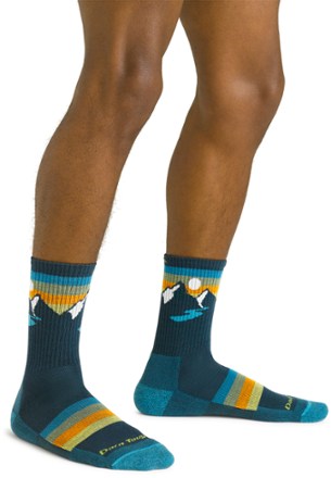 Darn Tough Sunset Ridge Micro Crew Lightweight Hiking Socks - Men's 1