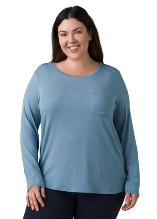 prAna Foundation Long-Sleeve Crew Top - Women's Plus Sizes 0