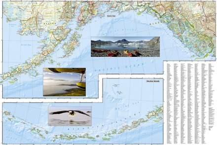 National Geographic Alaska Adventure Travel Map 1