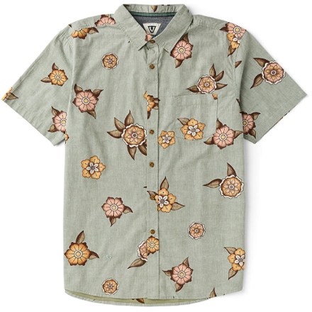 VISSLA Men's Ink Lines Eco Shirt  Green L