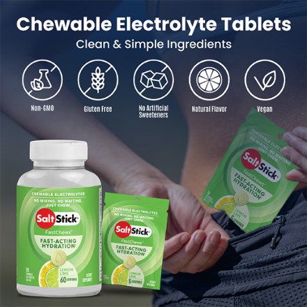 SaltStick FastChews Chewable Electrolyte Tablets - 60 Tablets 2