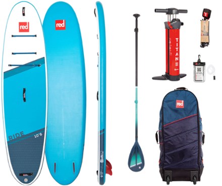 Red Paddle Co Ride Inflatable Stand Up Paddle Board with Paddle - 10'6