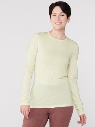 Icebreaker Merino 200 Oasis Long-Sleeve Crewe Thermal Top - Women's 1
