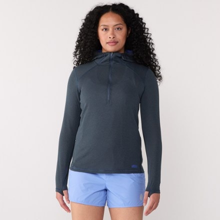 Stio Trax Power Grid Half-Zip Hoodie - Women's 1