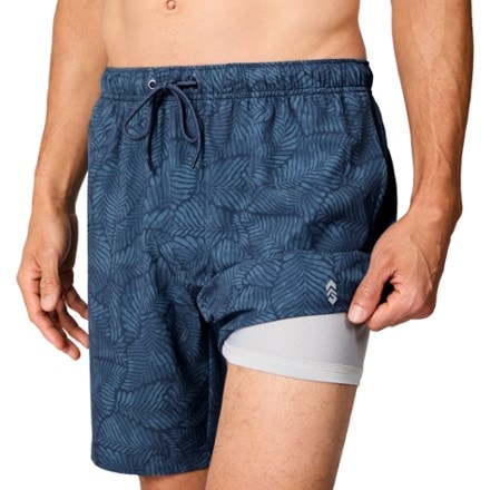 Free Country Full Elastic Swim Shorts - Men's 3