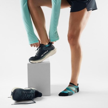 Smartwool Run Targeted Cushion Brushed Print Low Ankle Socks - Women's 1