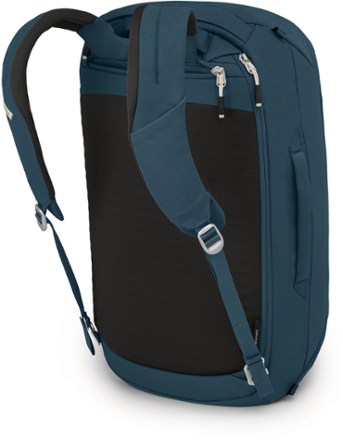 Osprey Arcane Duffel Pack Back view (Stargazer Blue)