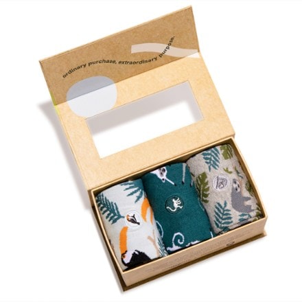 Conscious Step Protect Rainforests Socks Gift Box - 3 Pairs 2