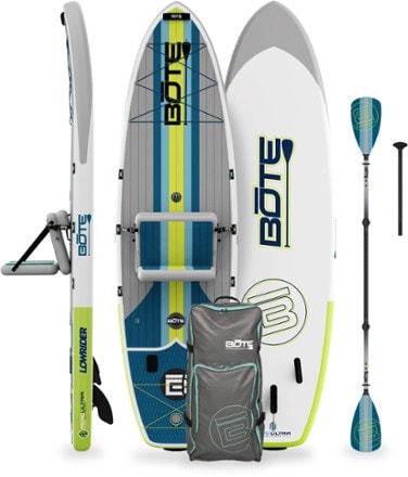 BOTE LowRider Aero Inflatable Paddle Board with Paddle - 10'6" 2