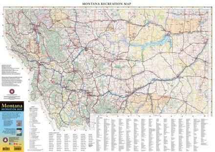 Benchmark Maps Montana Recreation Map 2