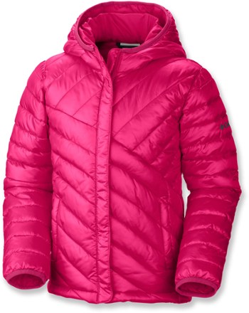 columbia pink puffer jacket