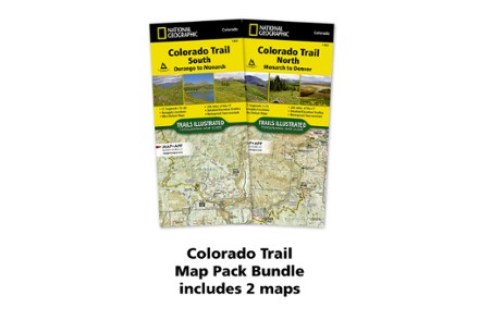 National Geographic Colorado Trail Topographic Map Pack - Set of 2 Map Guides 1