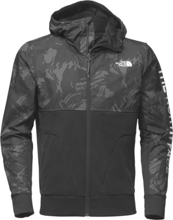 north face black fleece zip up