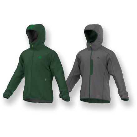 Front view regular and reversed (Amazon Green)