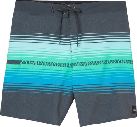 O'Neill Hyperfreak Heat Stripe Line 19" Board Shorts - Men's 0