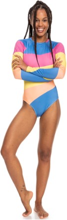 Roxy Pop Surf Long-Sleeve One-Piece Swimsuit - Women's 3