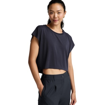 Beyond Yoga Studio Luxe Cropped T-Shirt - Women's 0