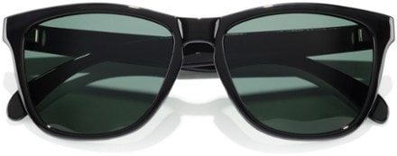Sunski Headlands Polarized Sunglasses Black/Dark Green