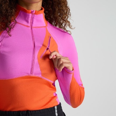 SENIQ Joytrek Grid Fleece Zip-Neck Pullover - Women's 6