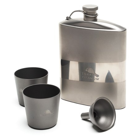 TOAKS Titanium Flat Flask Set 0