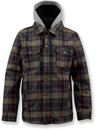 burton flannel snowboard jacket