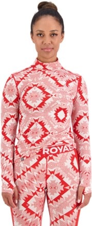 Mons Royale Cascade Merino Flex Mock-Neck Base Layer Top - Women's 1