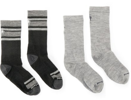 Smartwool Everyday Top Split Stripe/Anchor Line Zero Cushion Crew Socks - Men's - 2 Pairs 0