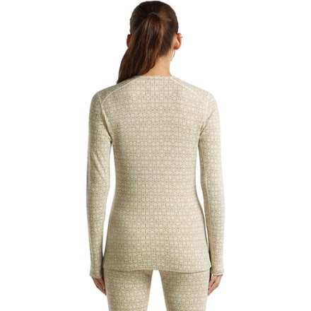 Icebreaker Merino 260 Vertex Long-Sleeve Crewe Alpine Geo Base Layer Top - Women's 1