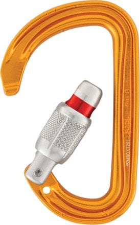 Petzl Sm'D Screw-Lock Carabiner Detail view (Orange)