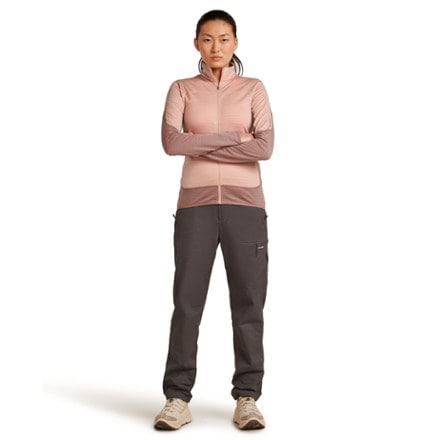 Icebreaker Merino Blend 300 RealFleece Descender Long-Sleeve Zip Base Layer Top - Women's 2