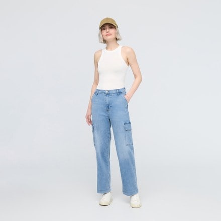 DUER Performance Denim Lite High-Rise Cargo Jeans - Women's 2