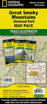 National Geographic Great Smoky Mountains National Park Topographic Map Pack 0