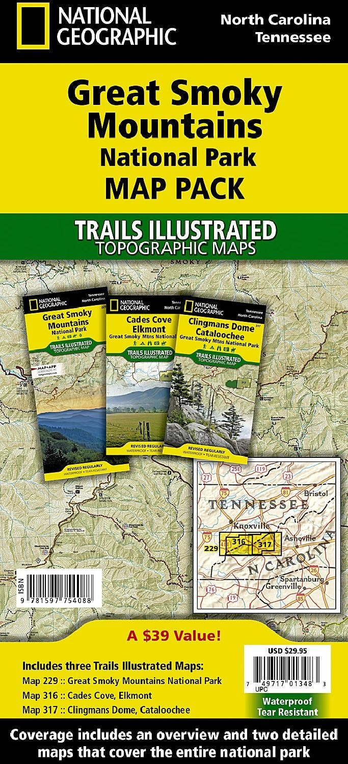 Great Smoky Mountains National Park Topographic Map Pack