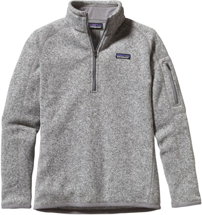 patagonia quarter zip birch white