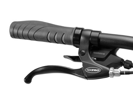 Co-op Cycles CTY 1.1 Step-Through Bike Handlebar shifters (Midnight Purple)