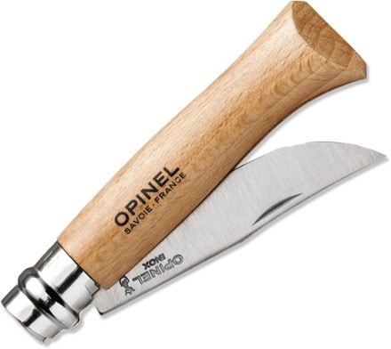 Opinel #8 Natural Beech Knife  Outdoor stores, sports, cycling