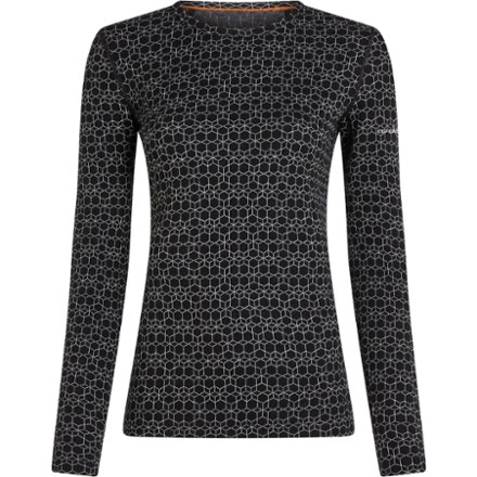 Merino 260 Vertex Long-Sleeve Crewe Alpine Geo Base Layer Top - Women's
