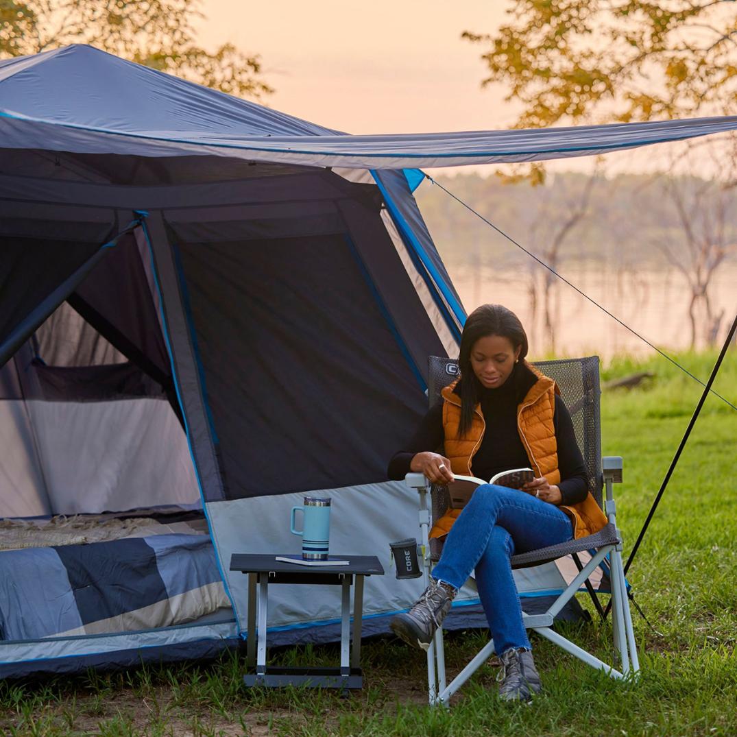 Location Image for 9-Person Lighted Instant Cabin Tent with Full Rainfly