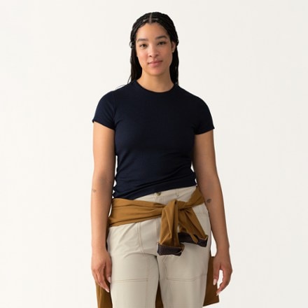 Hikerkind Ribbed Merino T-Shirt - Women's 1