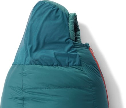 Big Agnes Sidewinder SL 20 Sleeping Bag - Men's Hood detail (Legion Blue/Tapestry)