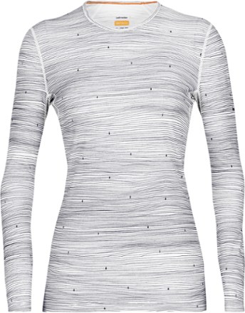 Icebreaker Wo 200 Oasis Long-Sleeve Crewe Ski Tracks Base Layer Top - Women