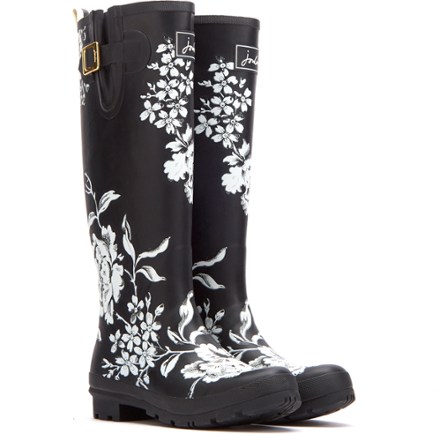 floral rubber boots