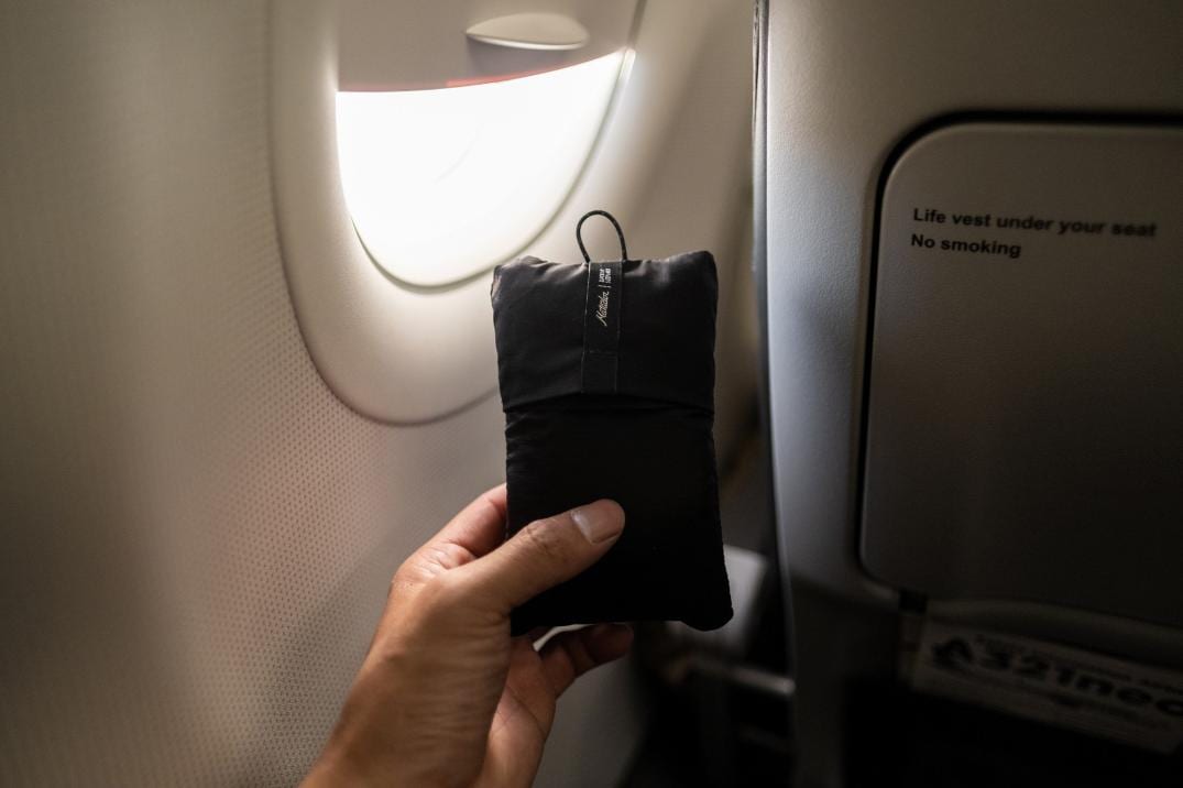 Location Image for Blackout Sleep Mask and Earplugs