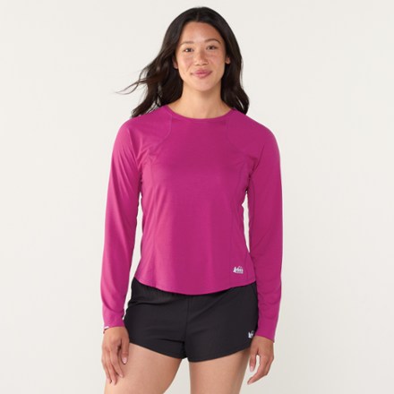 REI Co-op Swiftland High-Low-Hem Long-Sleeve Running T-Shirt - Women's 1